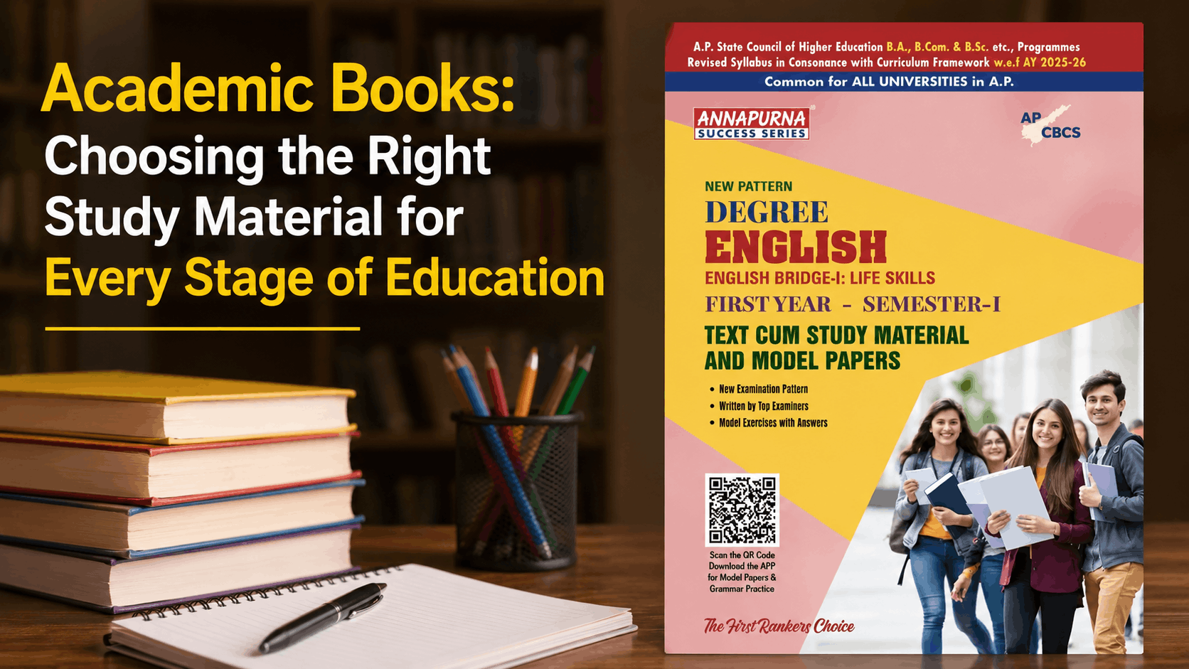 Academic books and study material for UG, PG and competitive examinations