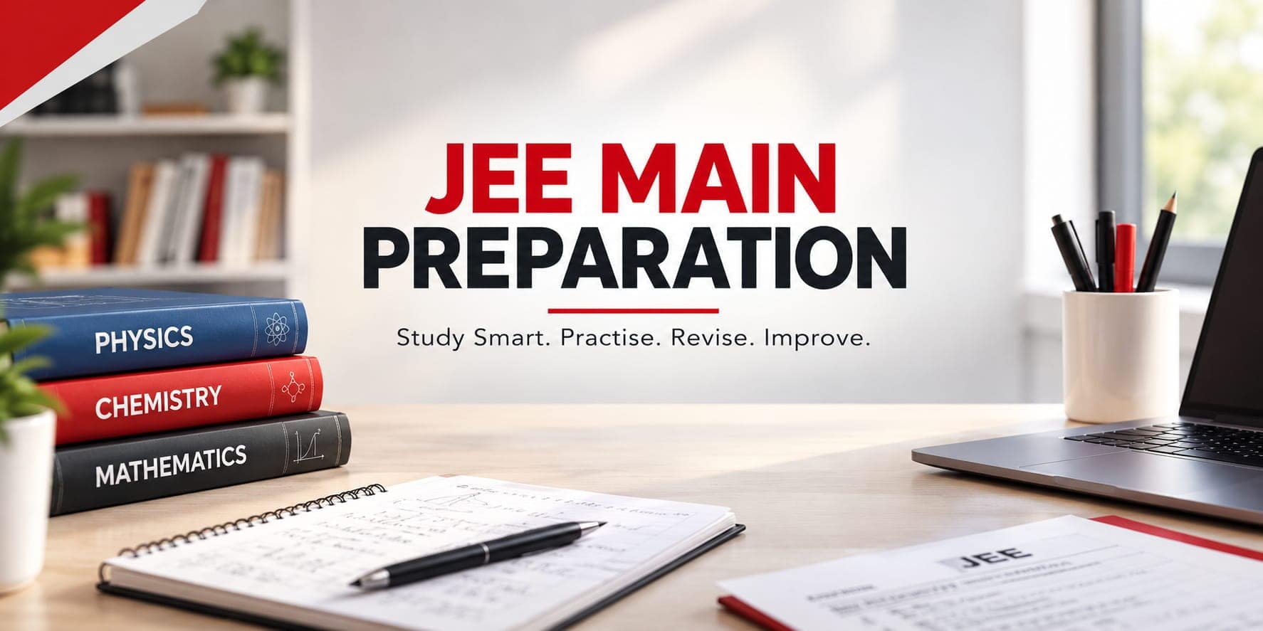 JEE Main preparation strategy and study plan for beginners