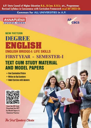DEGREE ENGLISH FIRST YEAR SEMESTER ‑1 APCBCS Latest Syllabus